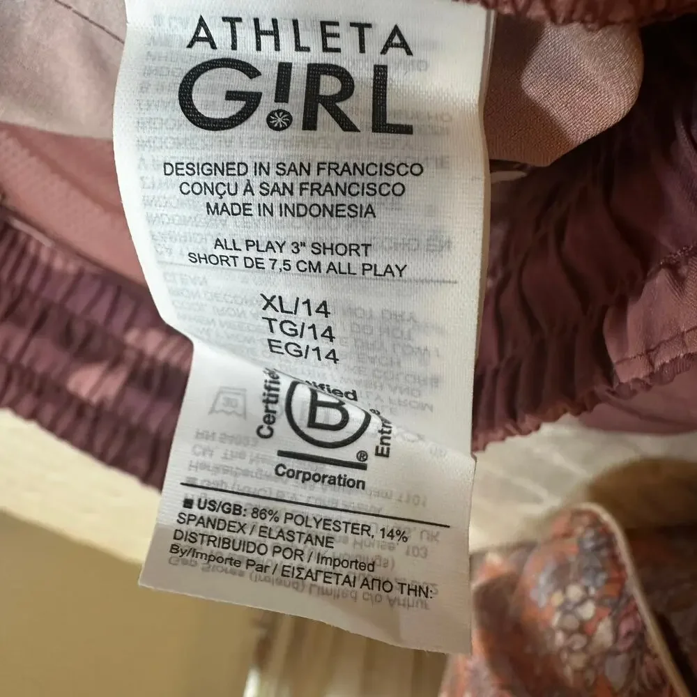 NEW Athleta Girl All Play 3